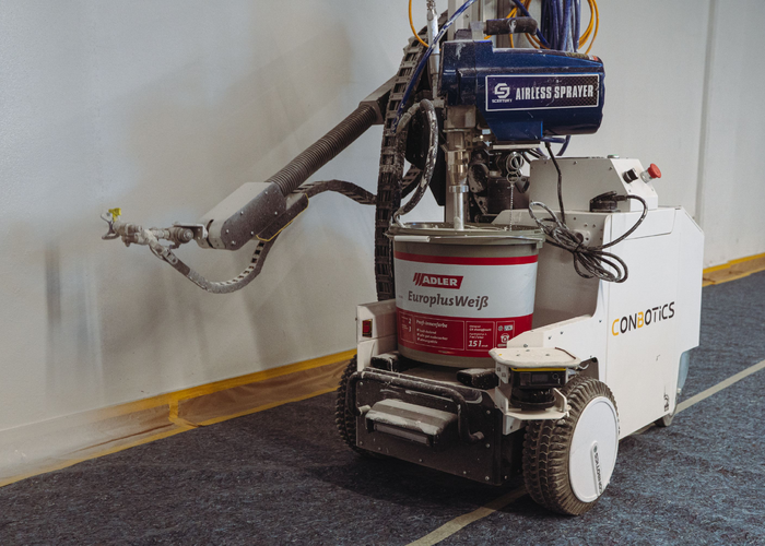 L'interazione tra la dispersione ADLER e il robot da pittura ha convinto su tutta la linea. | © ADLER