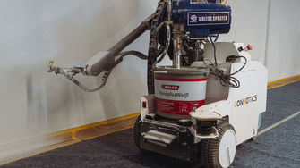 L'interazione tra la dispersione ADLER e il robot da pittura ha convinto su tutta la linea. | © ADLER