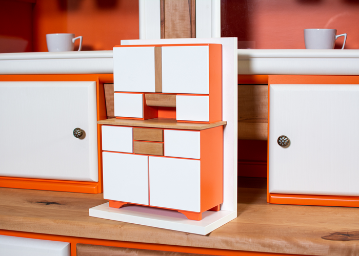 Il modellino della credenza creato da Michael Steinberger. | © MS Werbung, Martina Raucher und Sebastian Graßl