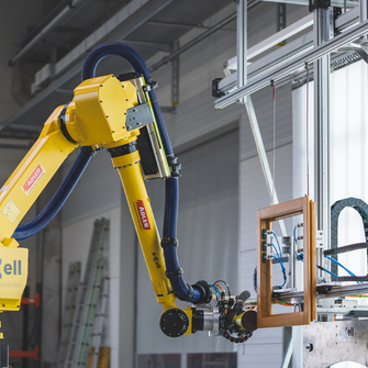 Il robot di carteggiatura per finestre ADLER Abramotion. | © ADLER