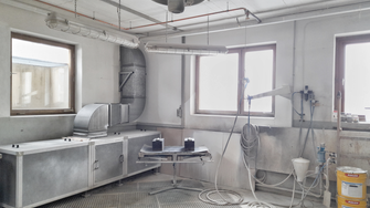 Non è stato necessario apportare modifiche o trasformazioni importanti nel reparto verniciatura.  | © Schreinerei und Holzdesign Josef Burkart