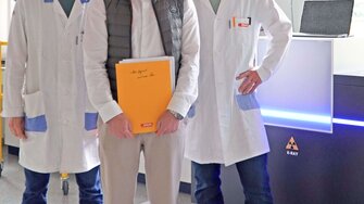 Un team ADLER competente garantisce le migliori soluzioni: Dr Sebastian Bräuchle, Julian Berghofer, Ralf Menke (da sinistra).