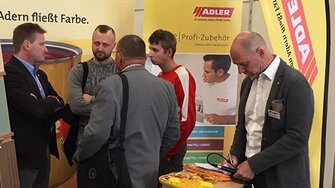 Viele Interessierte bersuchten den ADLER-Stand auf dem Baden-Württembergischen Schreinertag.
