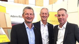 Auch BM-Chefredakteur Christian Närdemann (re.) schaute vorbei. 