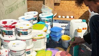 ADLER ha collaborato al progetto con le sue vernici di alta qualità, foto: Weltmuseum Wien / Esned Nezic
