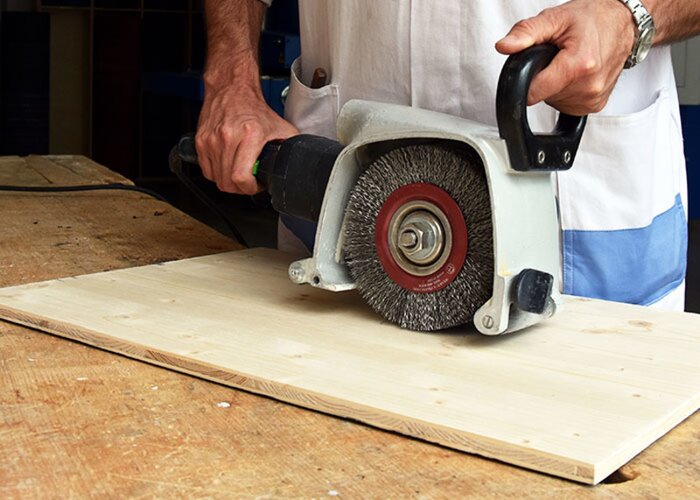 Legno di abete spazzolato meccanicamente